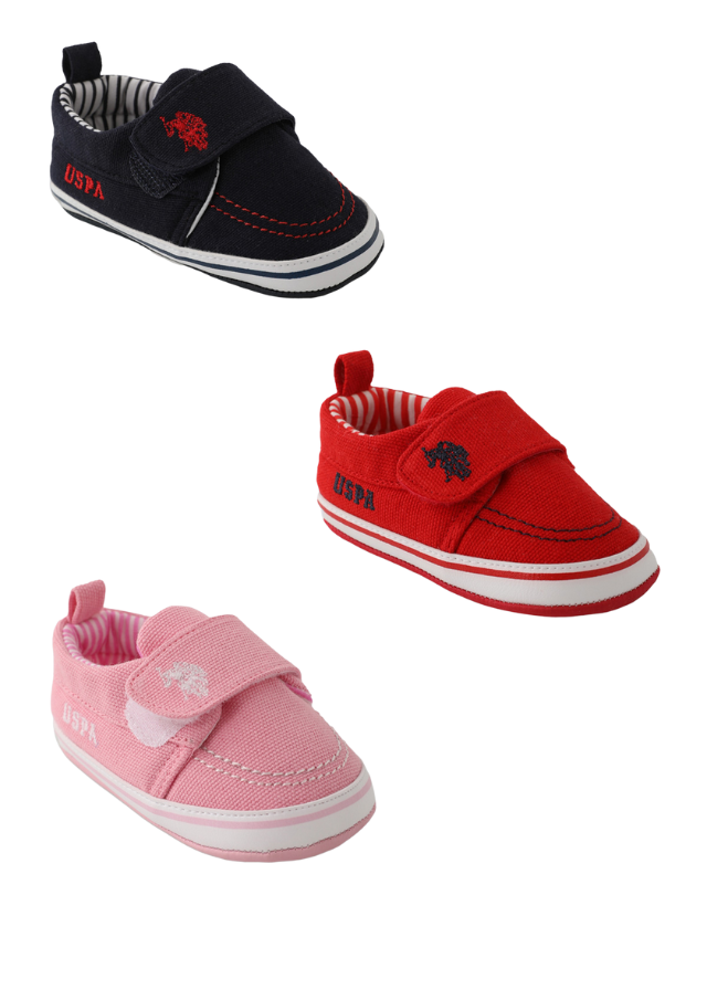 Pantofi Sport Roz cu Inchidere Velcro si Logo 1810 V3 Us Polo Assn - Camera Bebelusului
