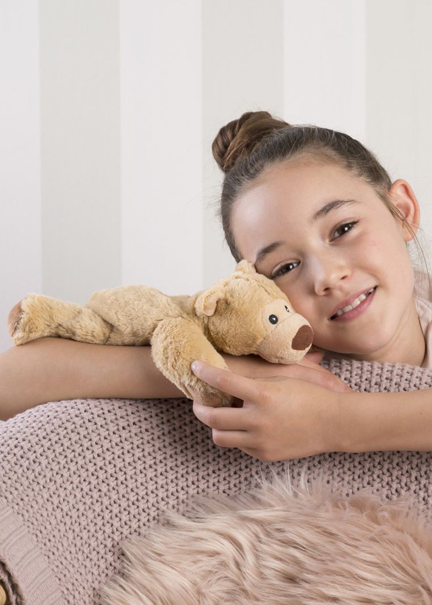 Jucarie Termica Anticolici Din Plus Mini Ursulet Siret Bej 23 cm 15007 Warmies