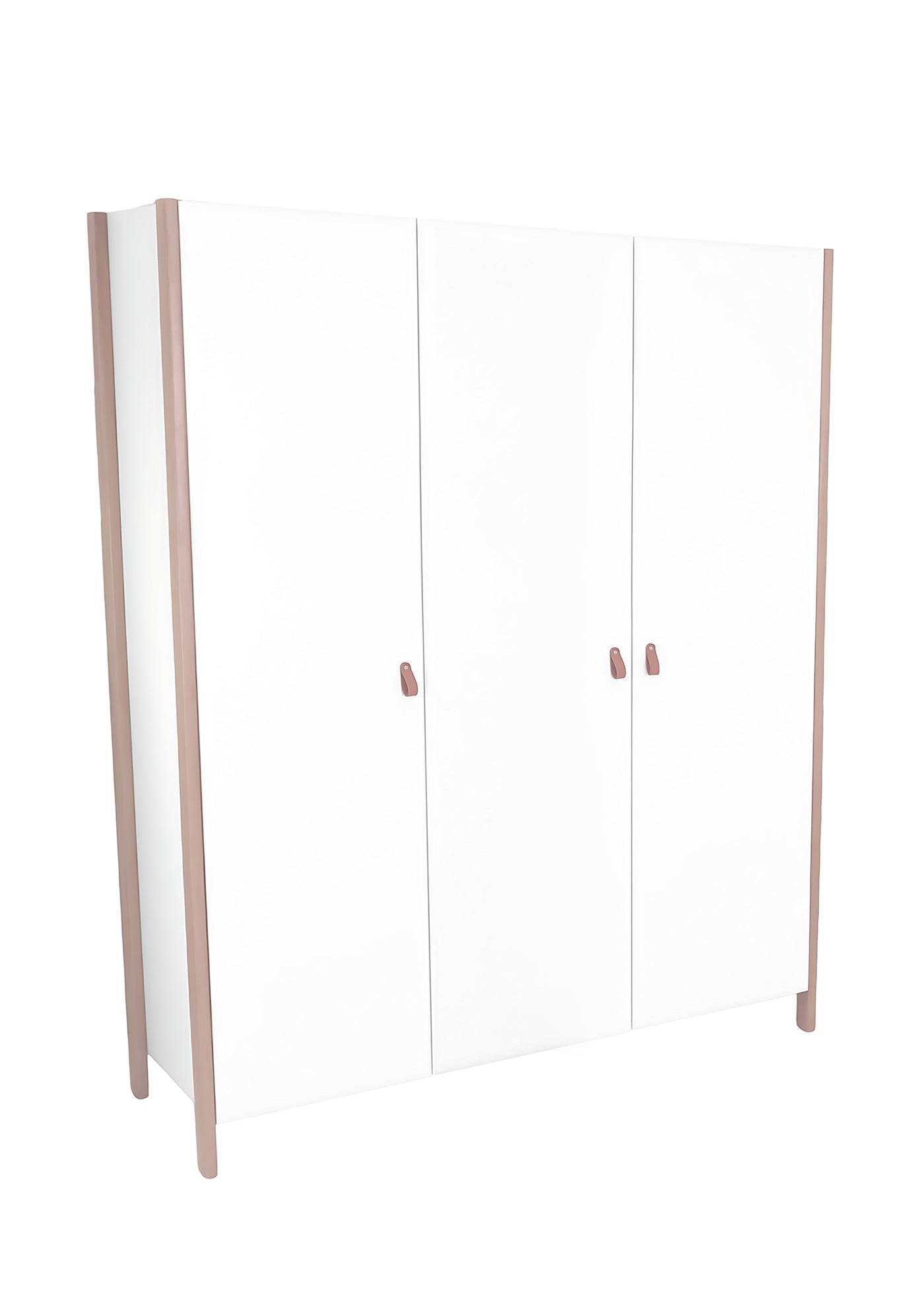 3-door Scandi wardrobe, white-cappuccino