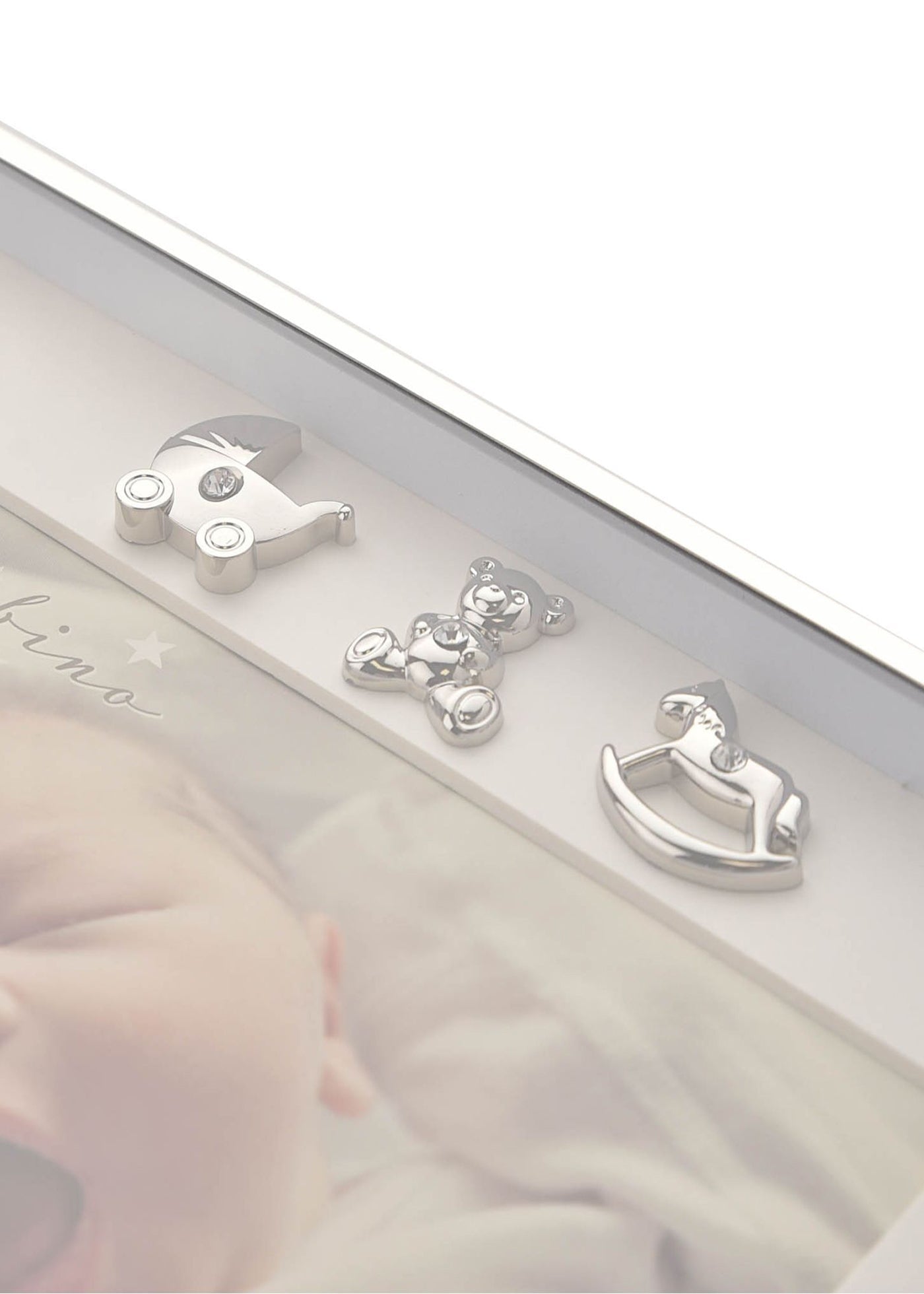 Rama Foto Bebe Cu Detalii Argintate CG1097 Bambino By Juliana