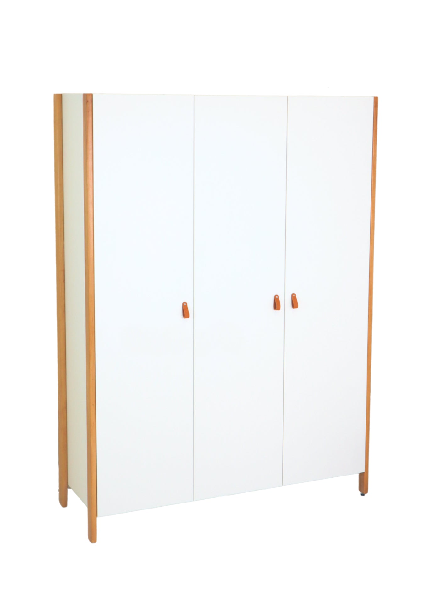 3-door Scandi wardrobe, natural white
