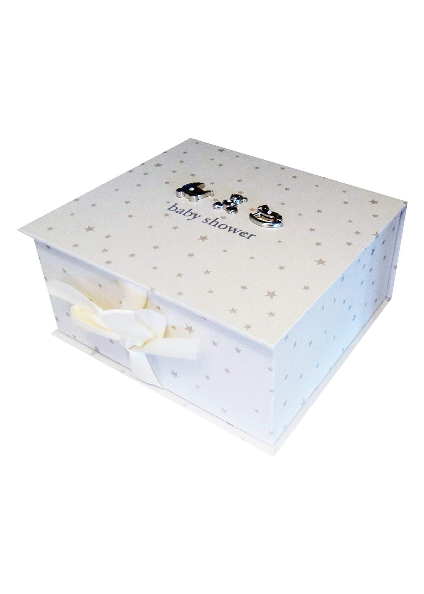 Cutie Cadou Crem cu Stele pentru Baby Shower CG1061 Bambino by Juliana