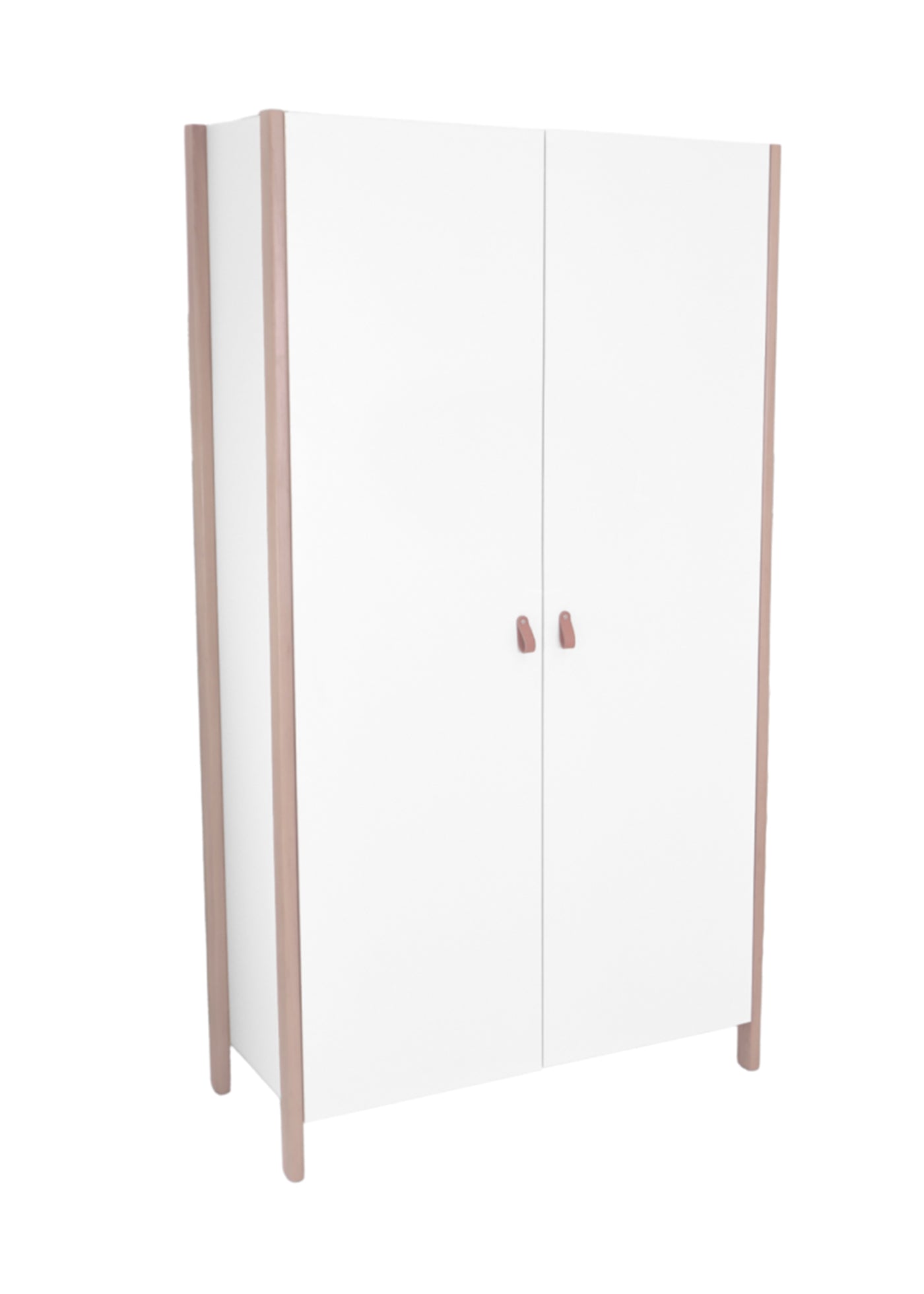 2-door Scandi cabinet, white-cappuccino