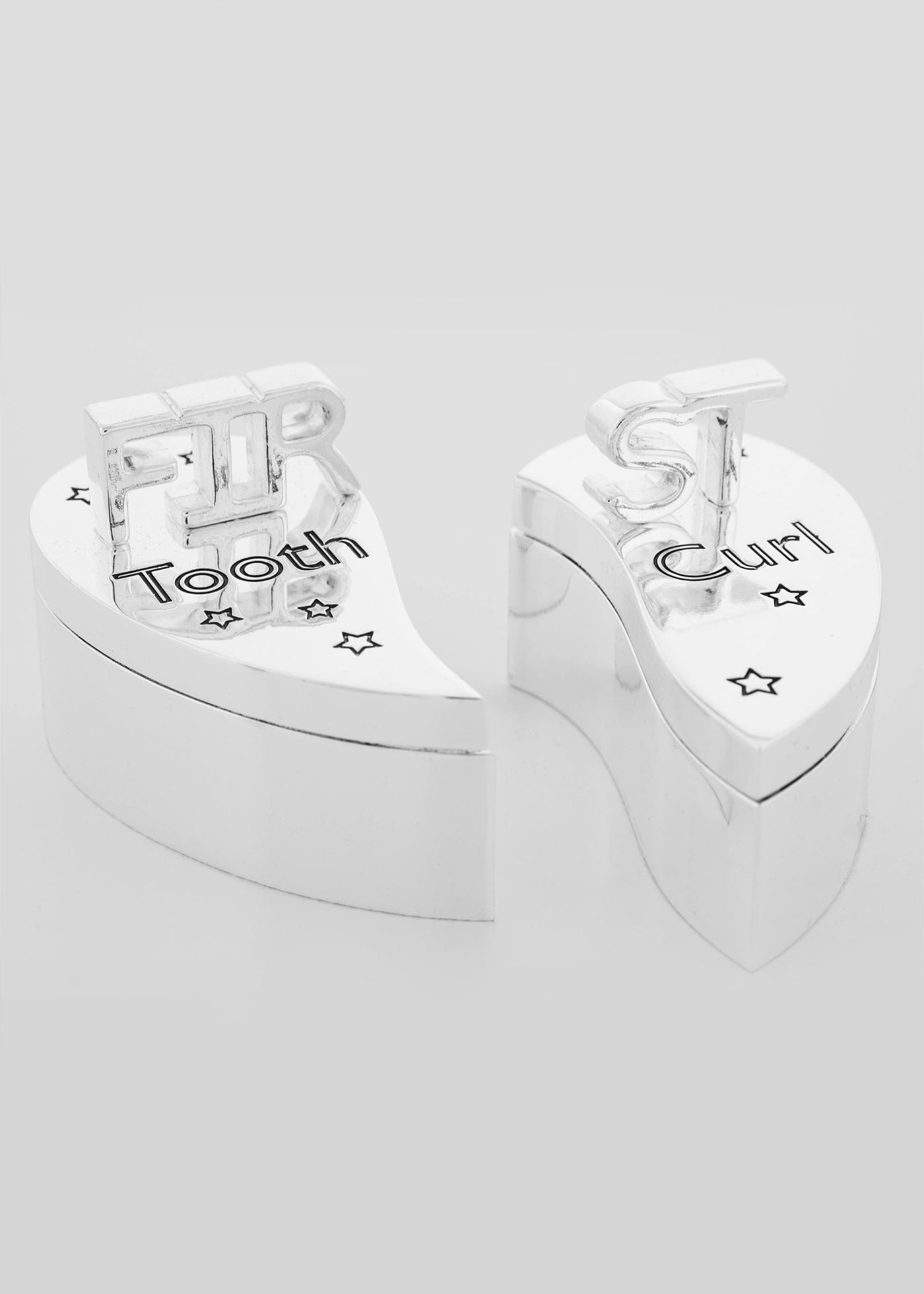 Set 2 Casete Argintate Prima Suvita & Primul Dintisor Inima CG140 Celebrations