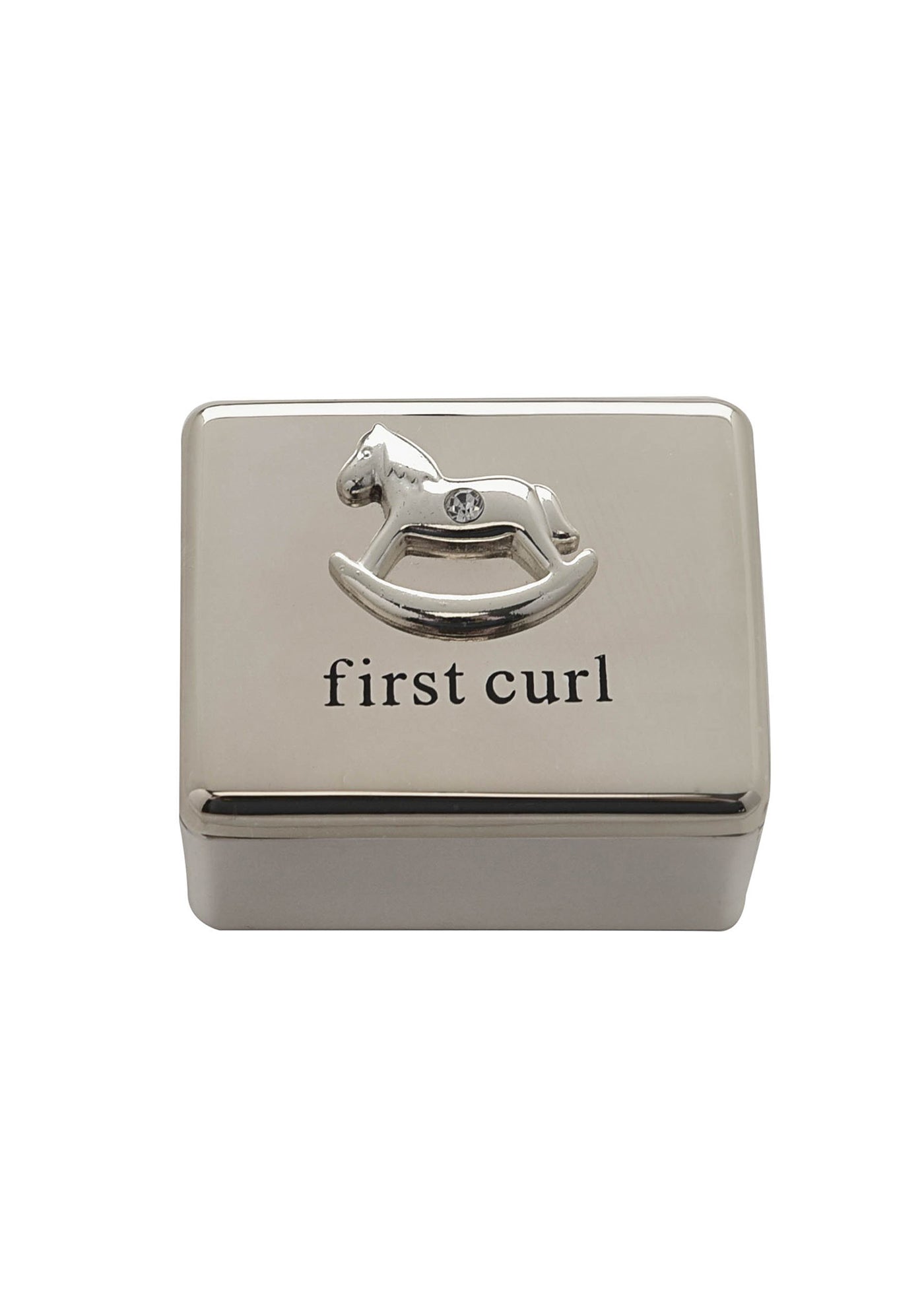 Cutie Prima Suvita Bebelusi Argintata cu Calut si Cristal CG863 Bambino By Juliana