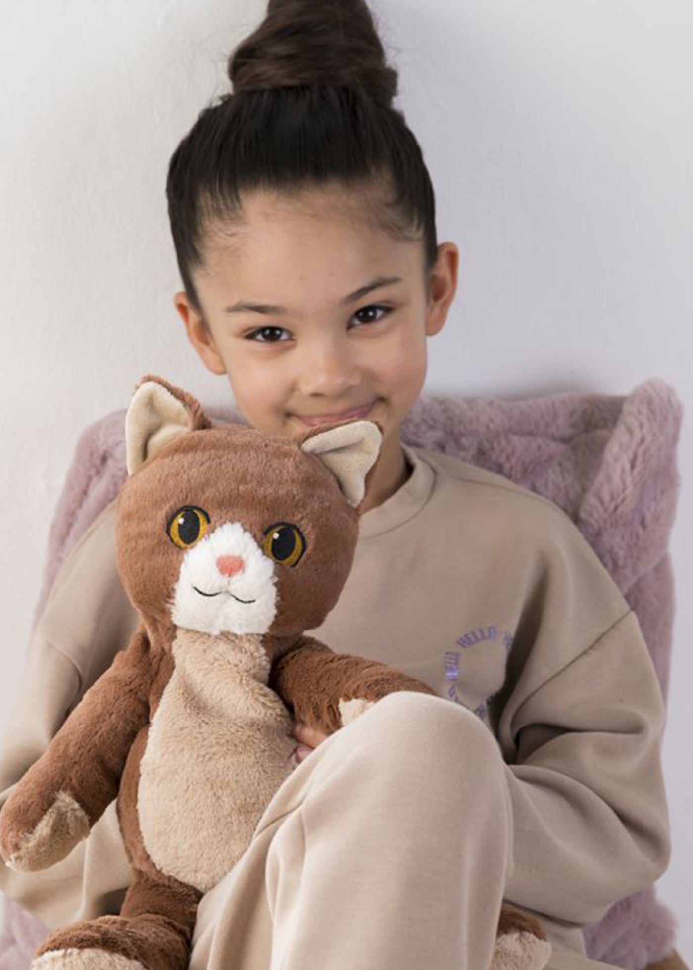 Jucarie Termica Anticolici Pisica Maro 25 cm 01257 Warmies