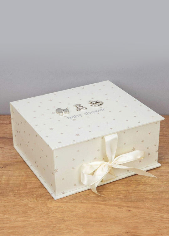 Cutie Cadou Crem cu Stele pentru Baby Shower CG1061 Bambino by Juliana