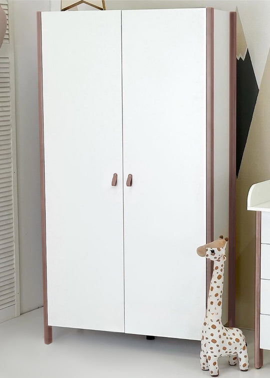 Dulap Cu 2 Uși Scandi Alb-Capuccino Ingvart