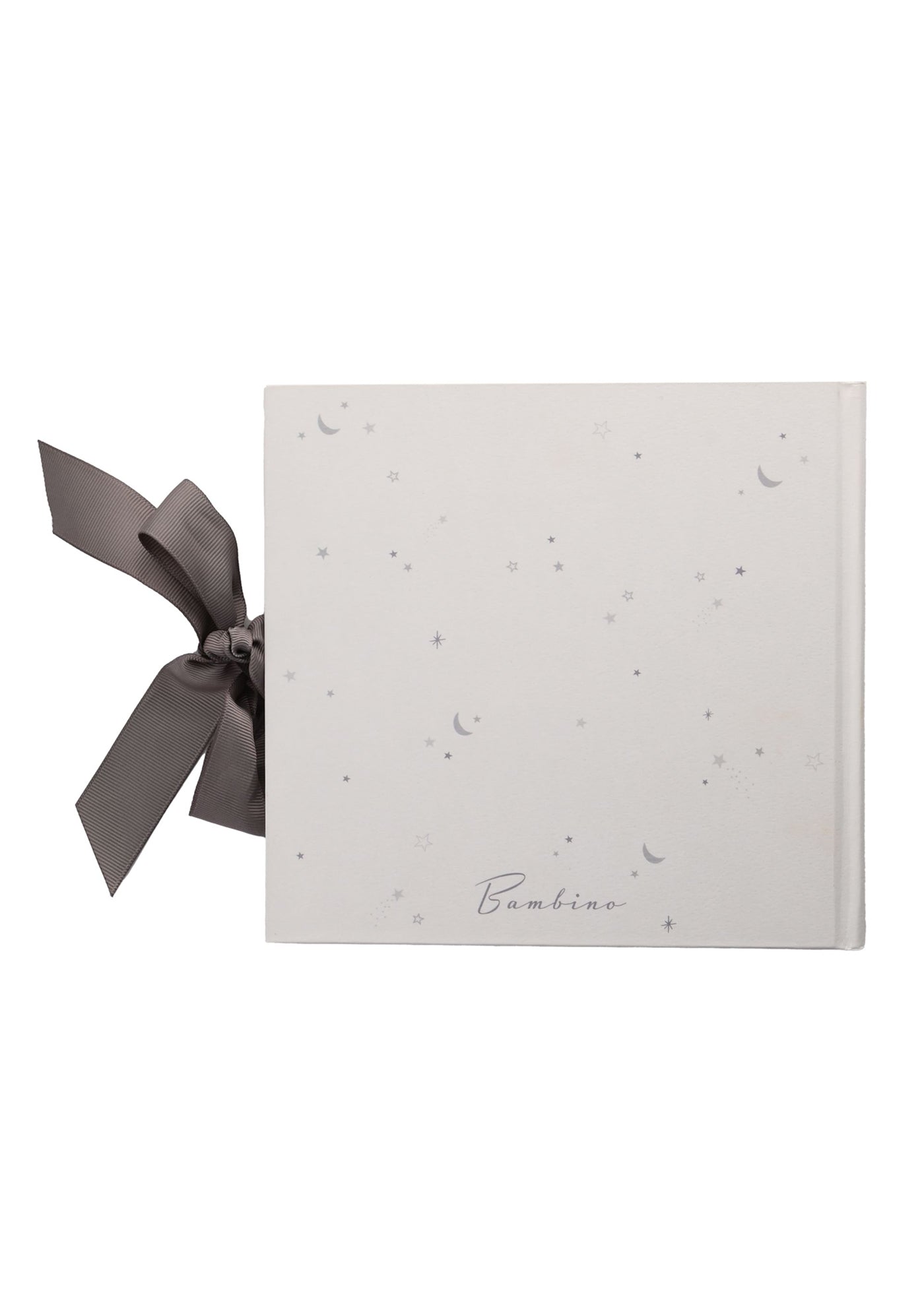 Album Foto Copii Bebelusi Alb Decoratiune Funda Satin Gri CG1571 Bambino by Juliana