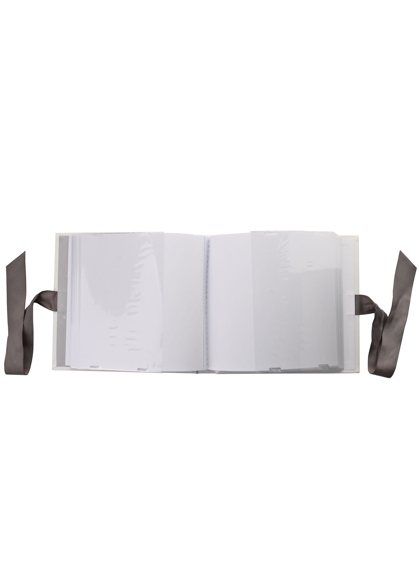 Album Foto Copii Bebelusi Alb Decoratiune Funda Satin Gri CG1571 Bambino by Juliana