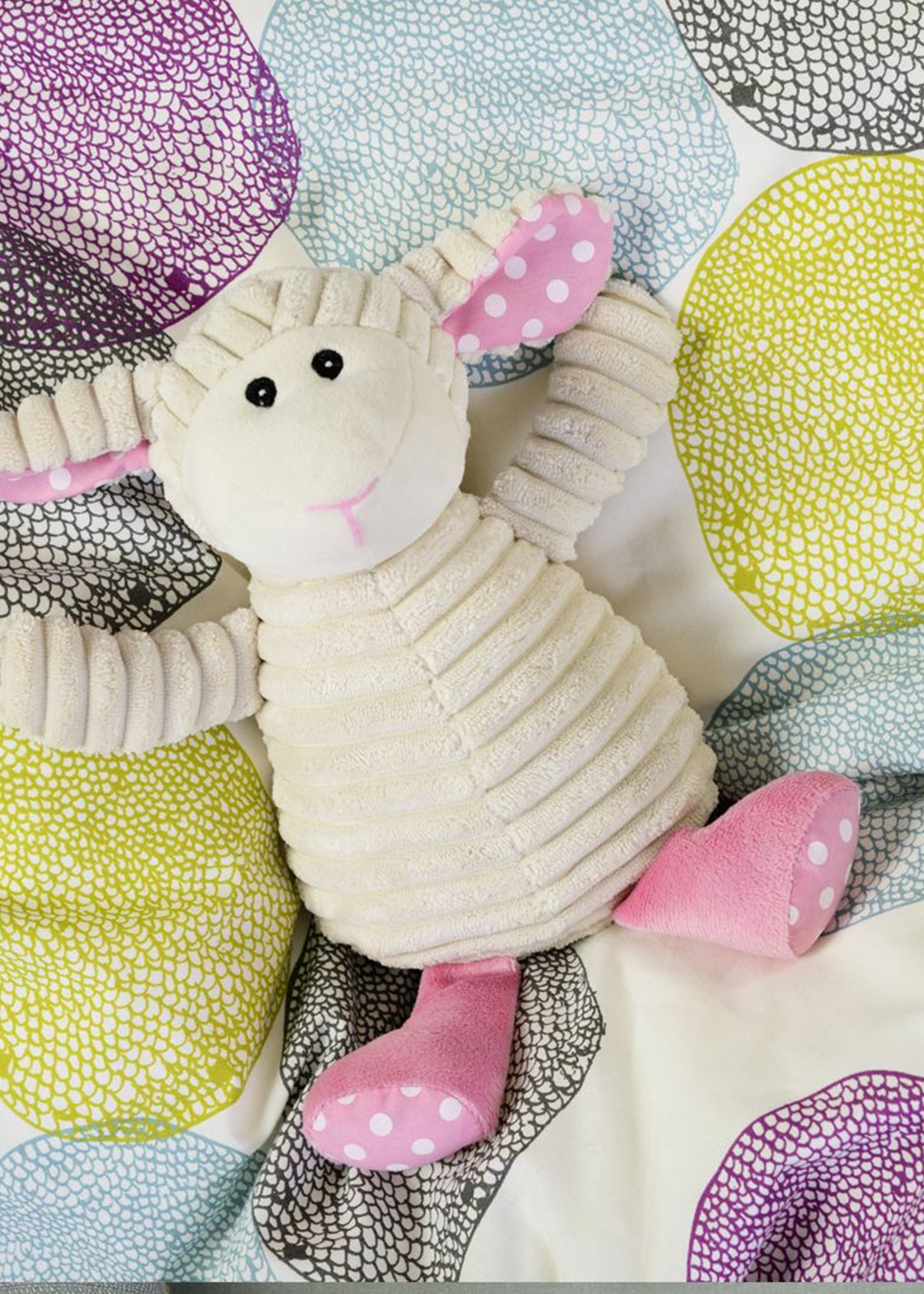 Jucarie Termica Anticolici Oita Din Plus Crem Cu Roz 27 cm 01171 Warmies