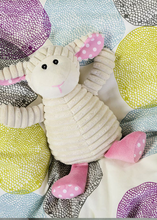 Jucarie Termica Anticolici Oita Din Plus Crem Cu Roz 27 cm 01171 Warmies