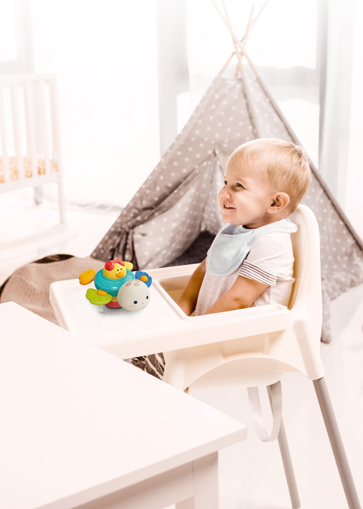 Jucarie Senzoriala Cu Ventuza si Broasca Testoasa 1584 Babyono