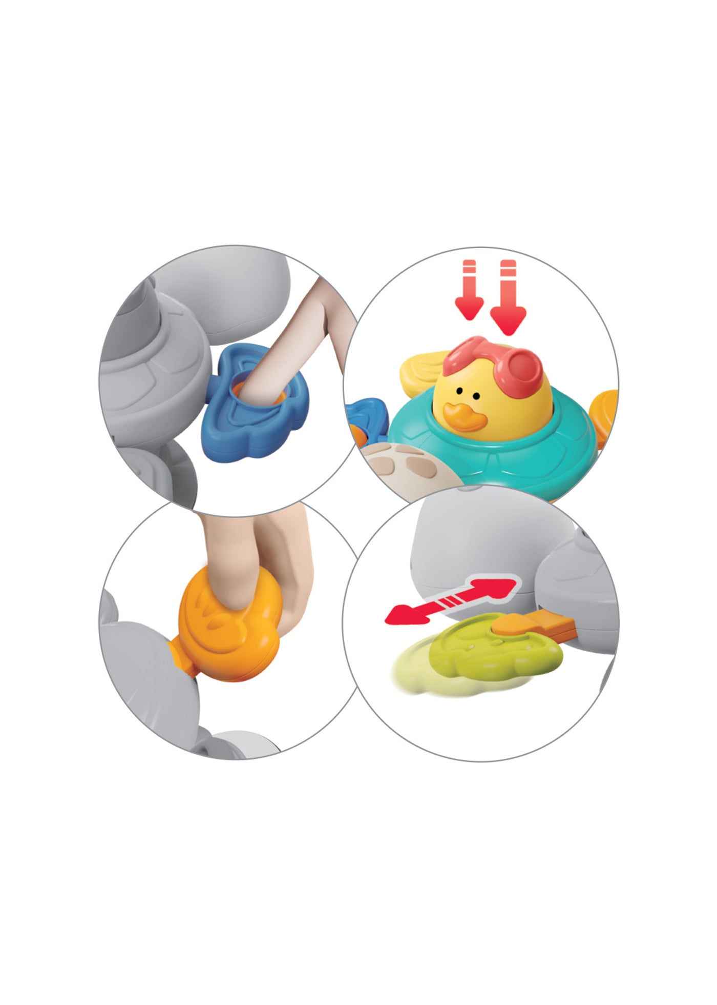 Jucarie Senzoriala Cu Ventuza si Broasca Testoasa 1584 Babyono