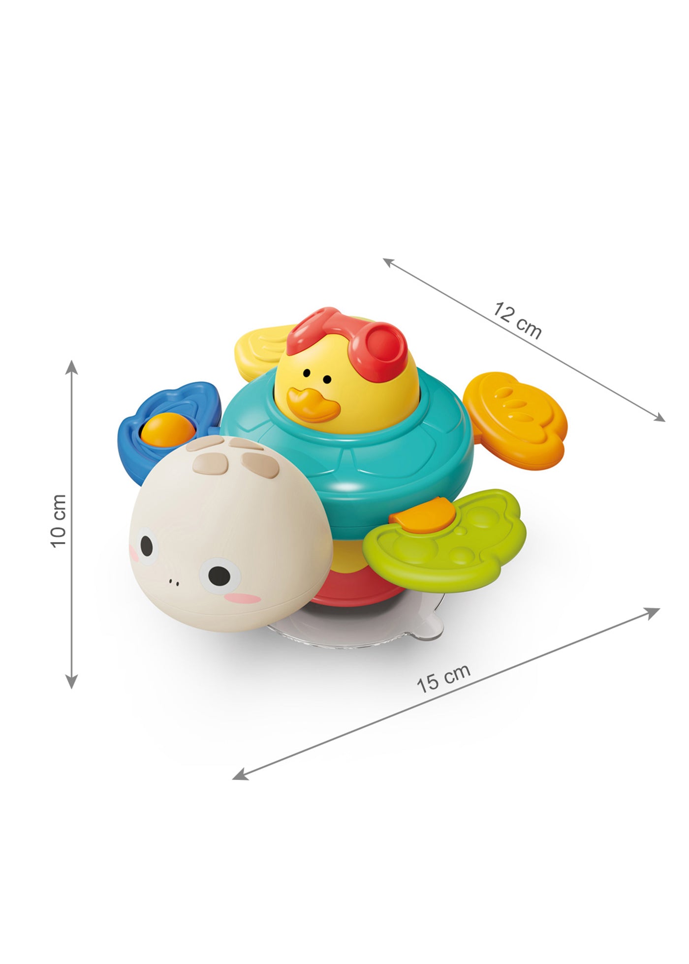 Jucarie Senzoriala Cu Ventuza si Broasca Testoasa 1584 Babyono