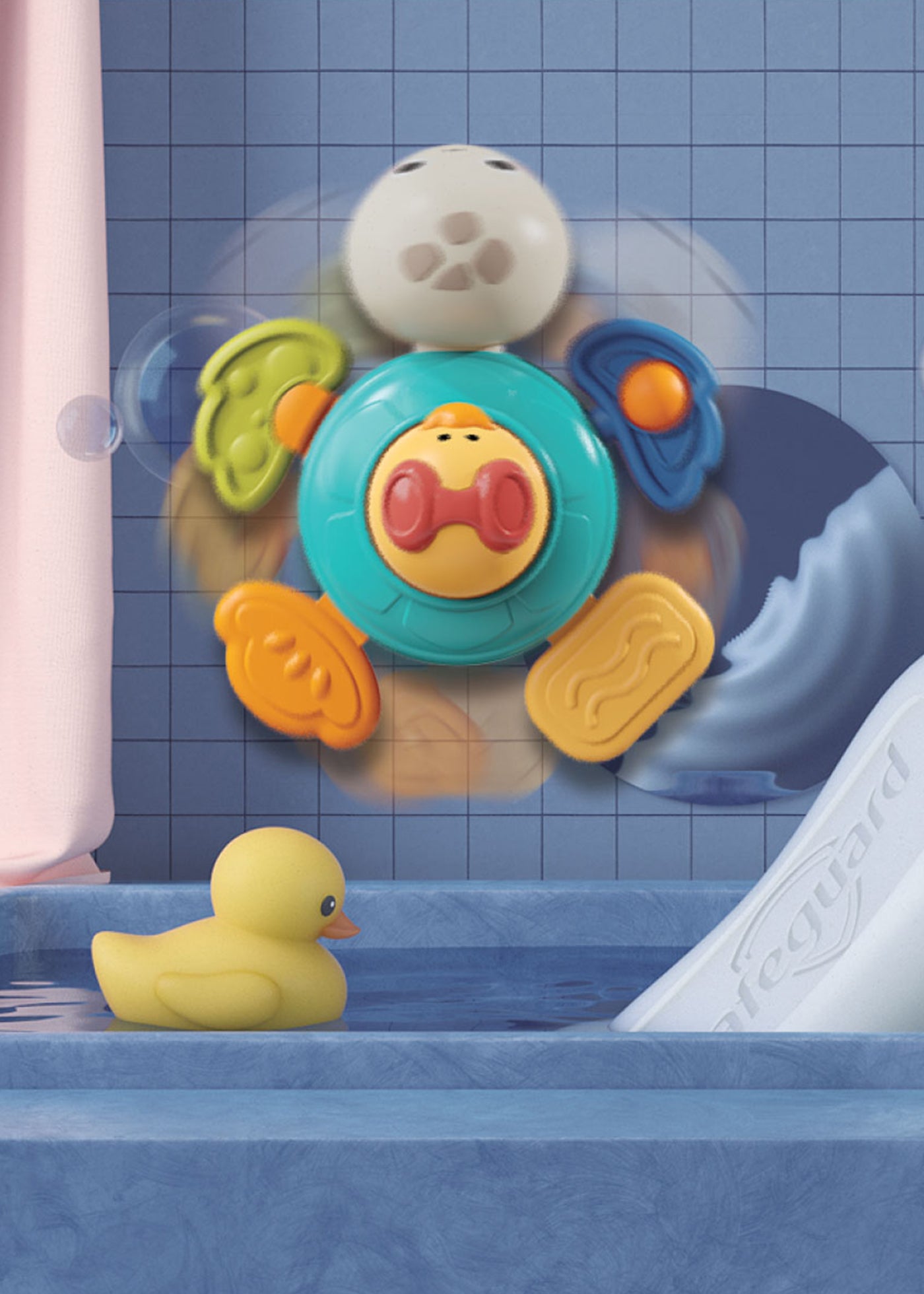 Jucarie Senzoriala Cu Ventuza si Broasca Testoasa 1584 Babyono