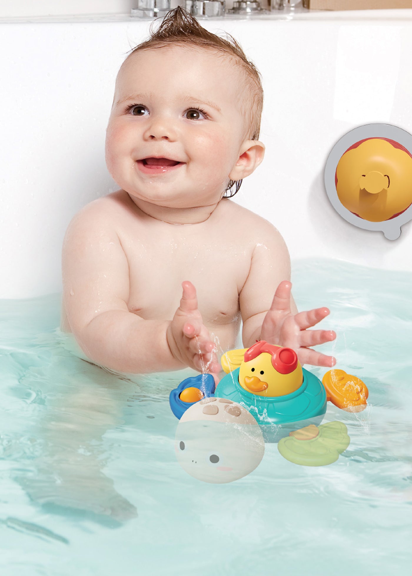 Jucarie Senzoriala Cu Ventuza si Broasca Testoasa 1584 Babyono