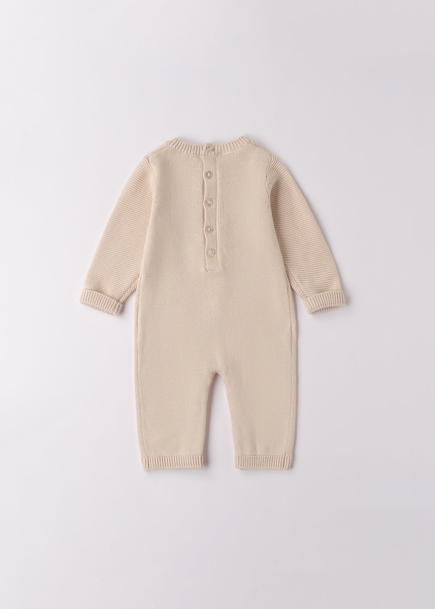 Salopeta Fetite / Baietei Lunga Tricotata Bej 4.F154/00 iDO