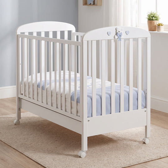 Tatino Erbesi Italian Design Boy's bed with drawer and sliding side White &amp; Blue 