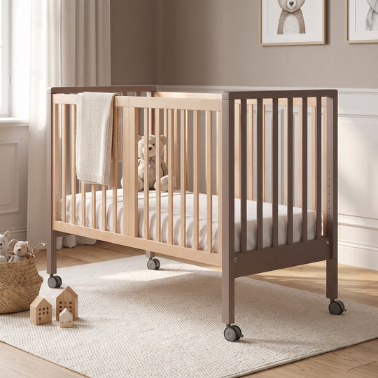 Patut Bebe Co-Sleeper 6 in 1 cu Saltea Cacao – Evolution | Erbesi