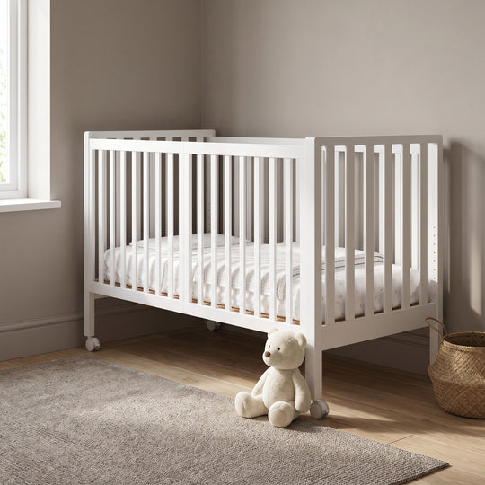 Patut Bebe Evolutiv 3 in 1 din Lemn de Fag Alb – Maxi | Erbesi