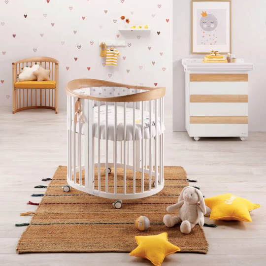 Дерев'яне ліжко-трансформер Монтессорі - Stockholm White Azurra Design 