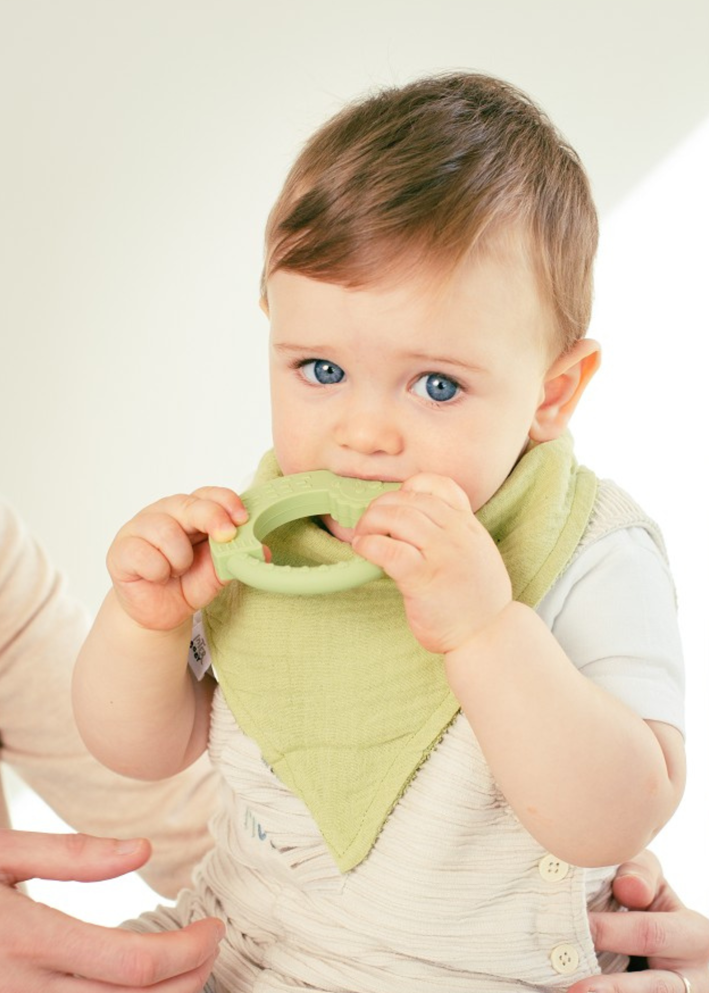 Set Jucarie, Batista, Bandana, Jucarie Dentitie Verde SET41-74 Don Algodon