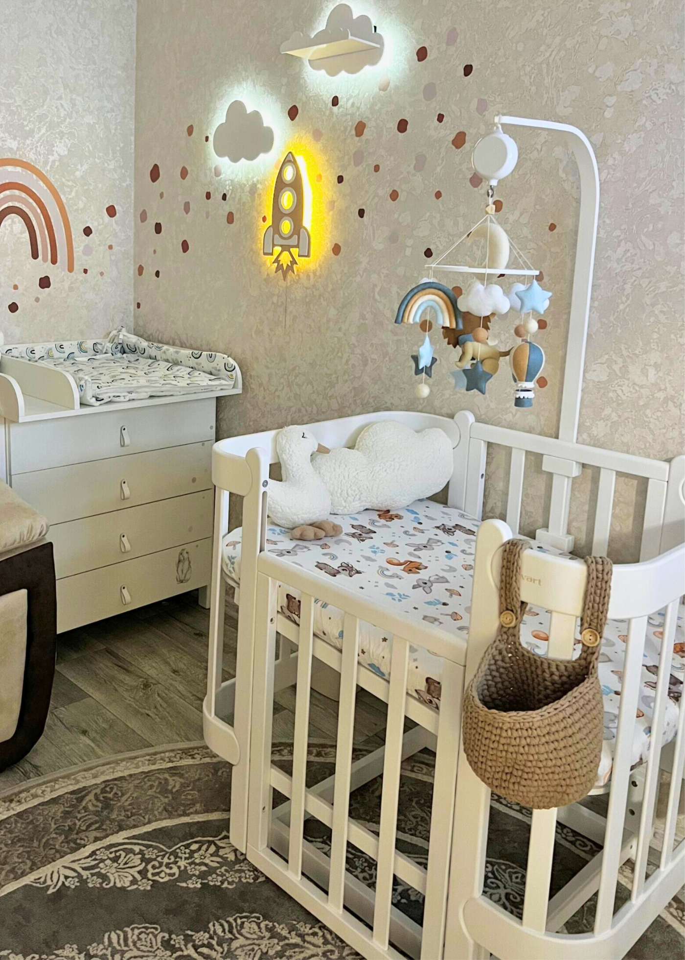 Suport din Lemn Camera Video, Carusel, Baldachin Patut, Cosleeper pentru Bare Standard