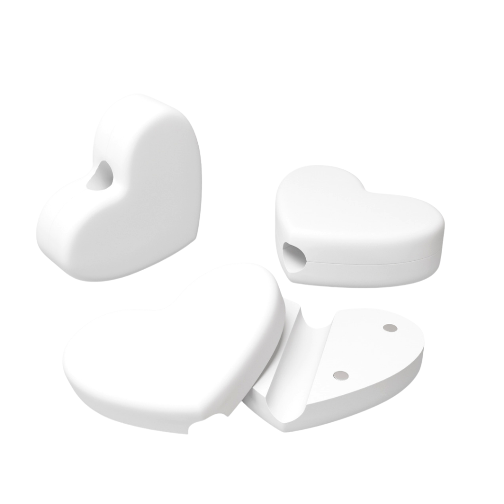 Decoratiune Magnetica Inimioara Alba pentru Patut Smart Ingvart