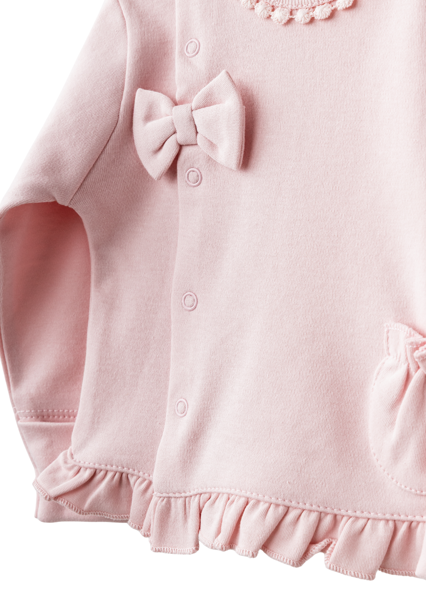 Set 10 Piese Maternitate Crem cu Roz Imprimeu Baloane AC25551 Andywawa