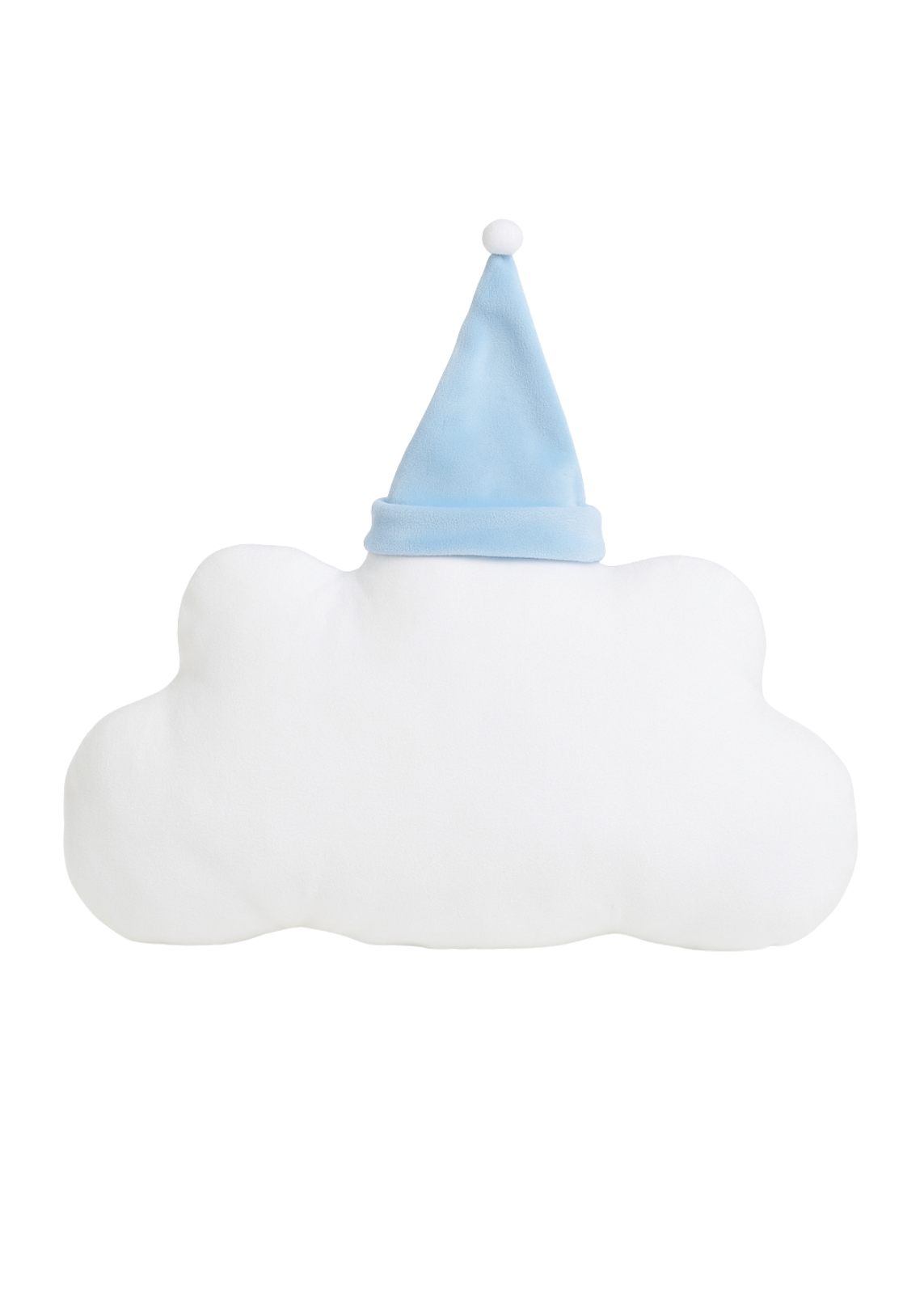 Decorative Pillow Cloudy Velvet White-Blue Ingvart