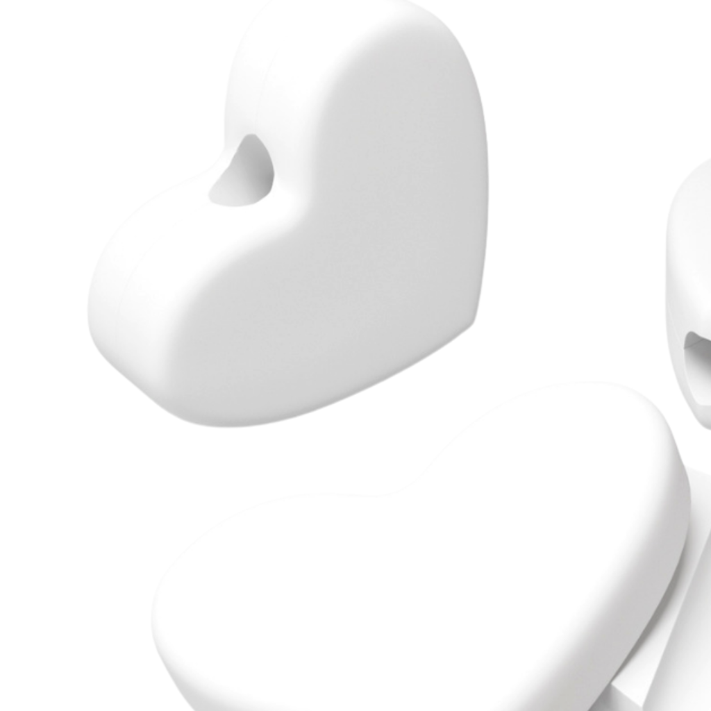 Decoratiune Magnetica Inimioara Alba pentru Patut Smart Ingvart