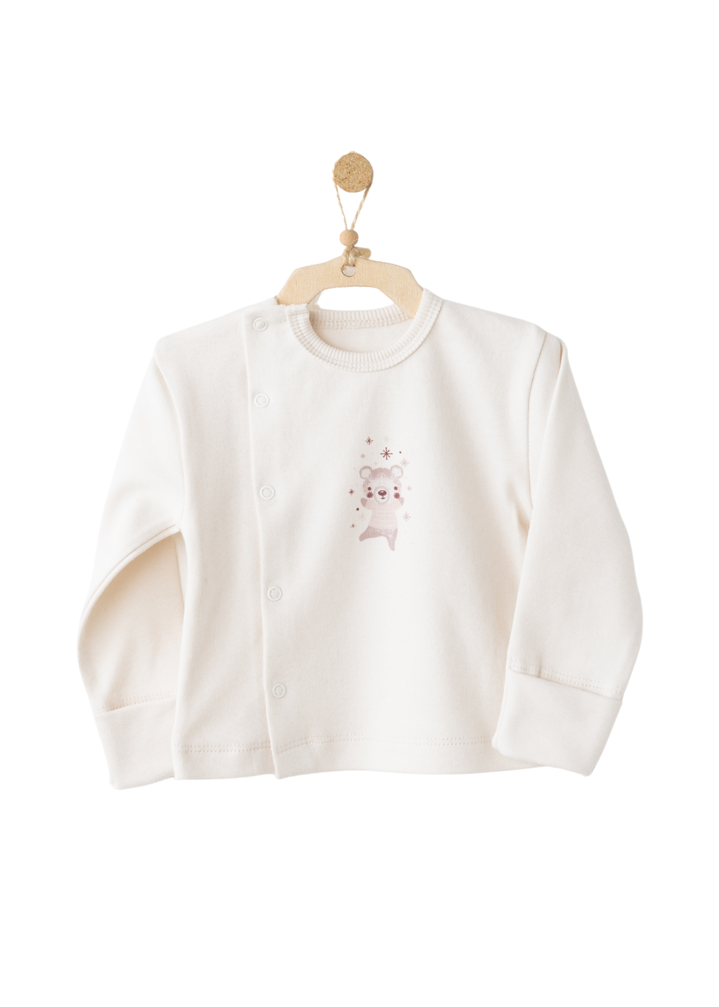 Set 10 Piese Maternitate Crem cu Bej cu Urs Ac26181 Andywawa