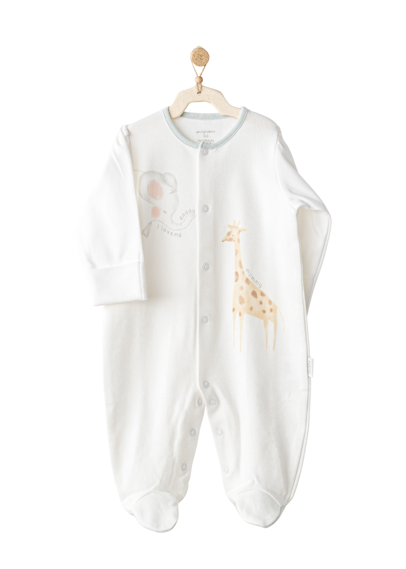 Set 10 piese Maternitate Crem cu Roz cu Elefant AC25501 Andywawa