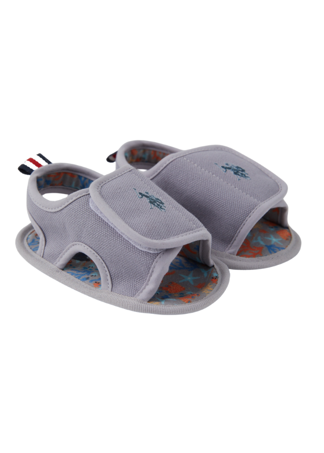 Sandale Gri cu Inchidere Velcro 1300 Us Polo Assn - Camera Bebelusului