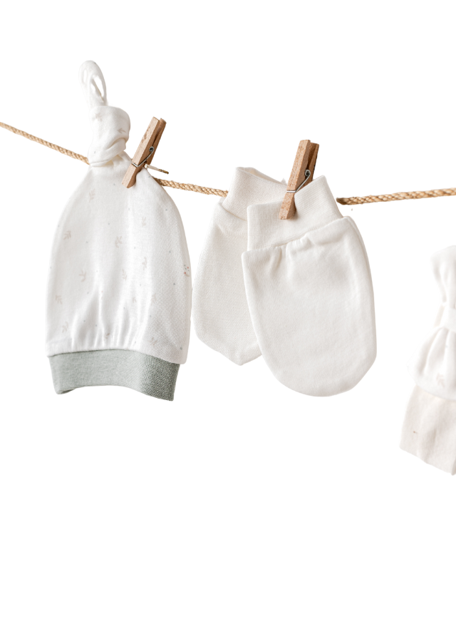 Set 10 Piese Maternitate Crem cu Verde AC25131 Andywawa