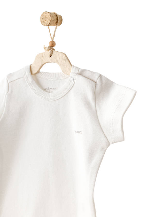 Set 10 Piese Maternitate Crem cu Bej cu Imprimeu Animale AC25851 Andywawa