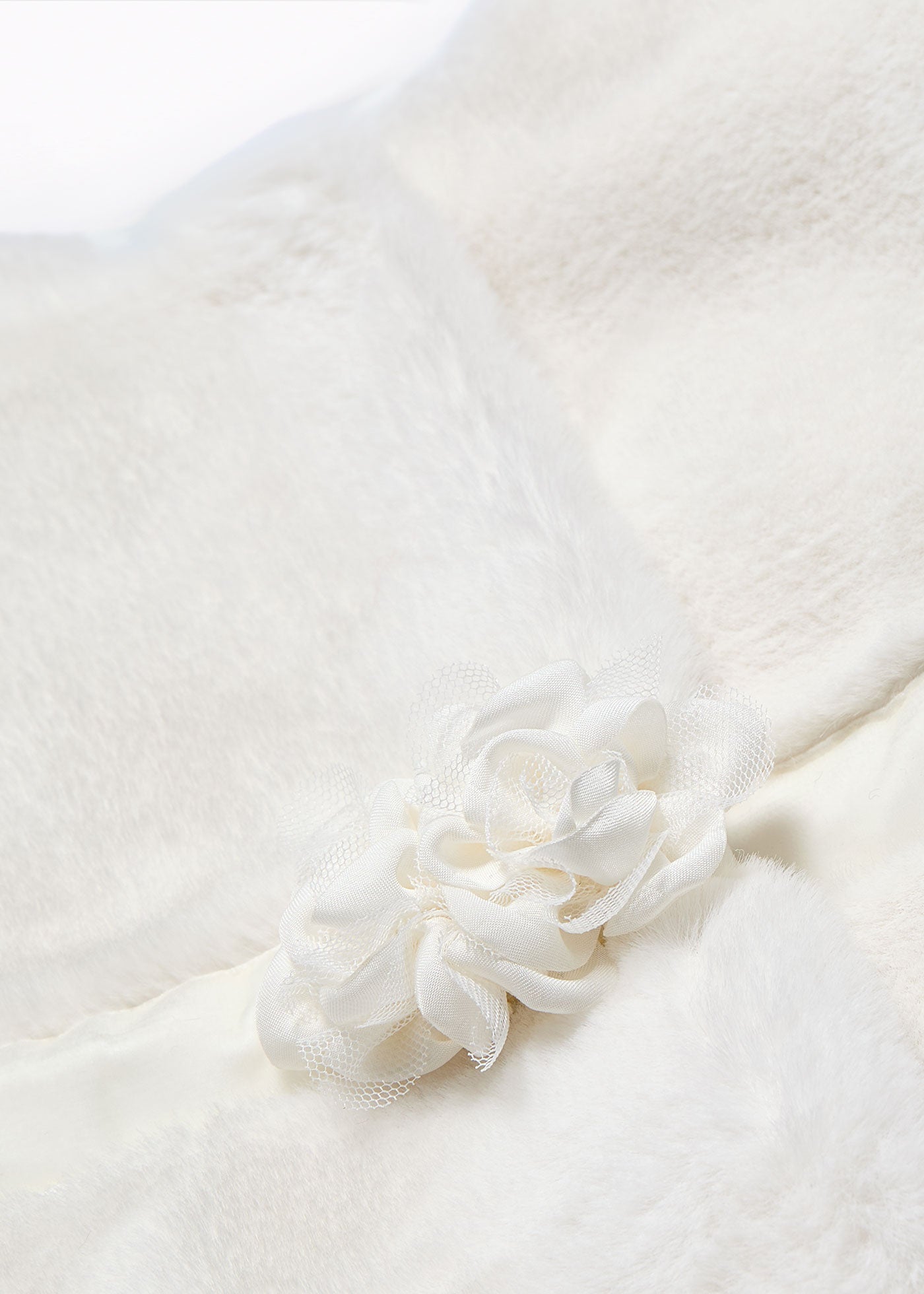 Palton Fetite Scurt Din Blanita Crem 5818 Abel & Lula