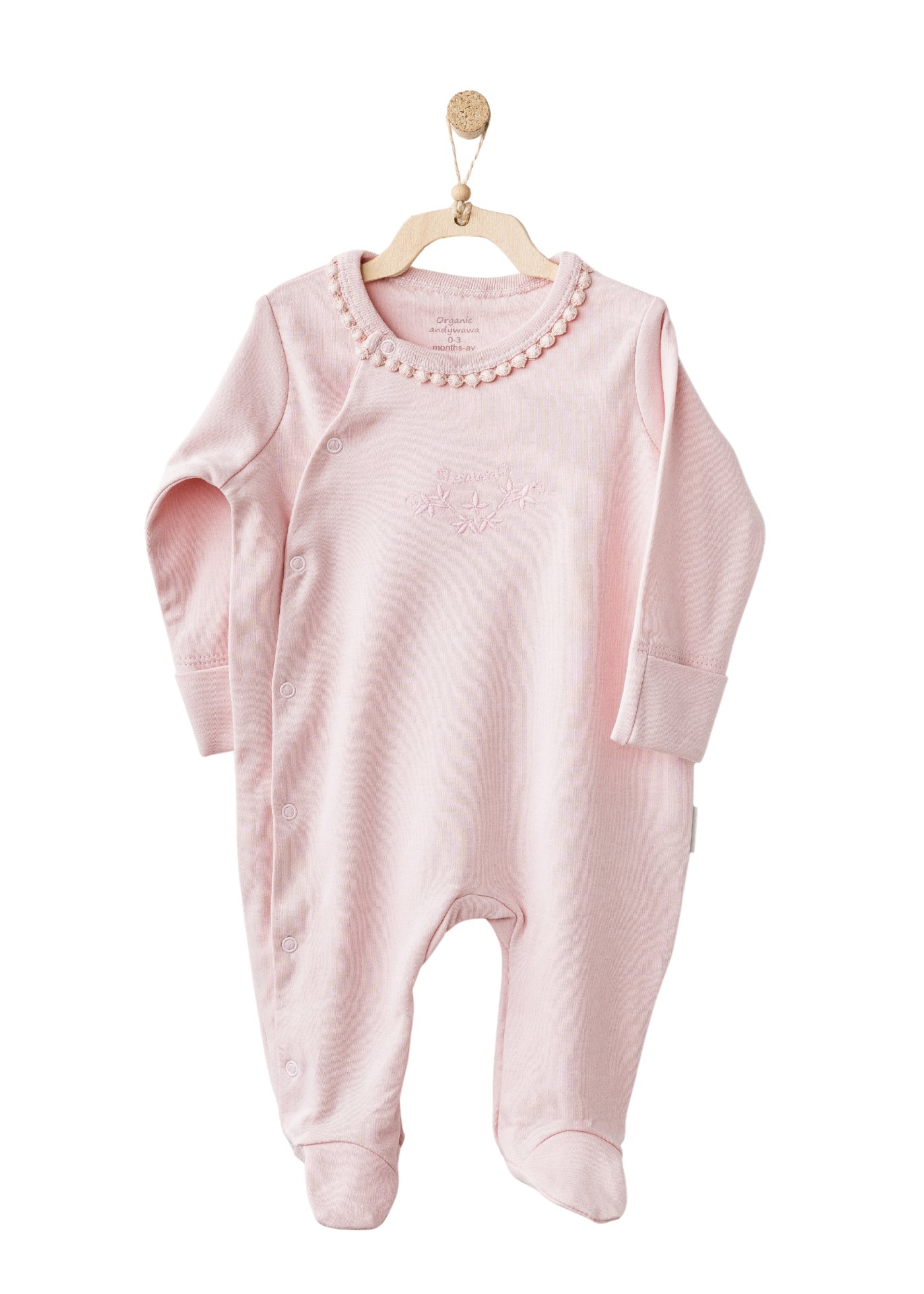 Set 10 Piese Maternitate Crem cu Roz Imprimeu Baloane AC25551 Andywawa