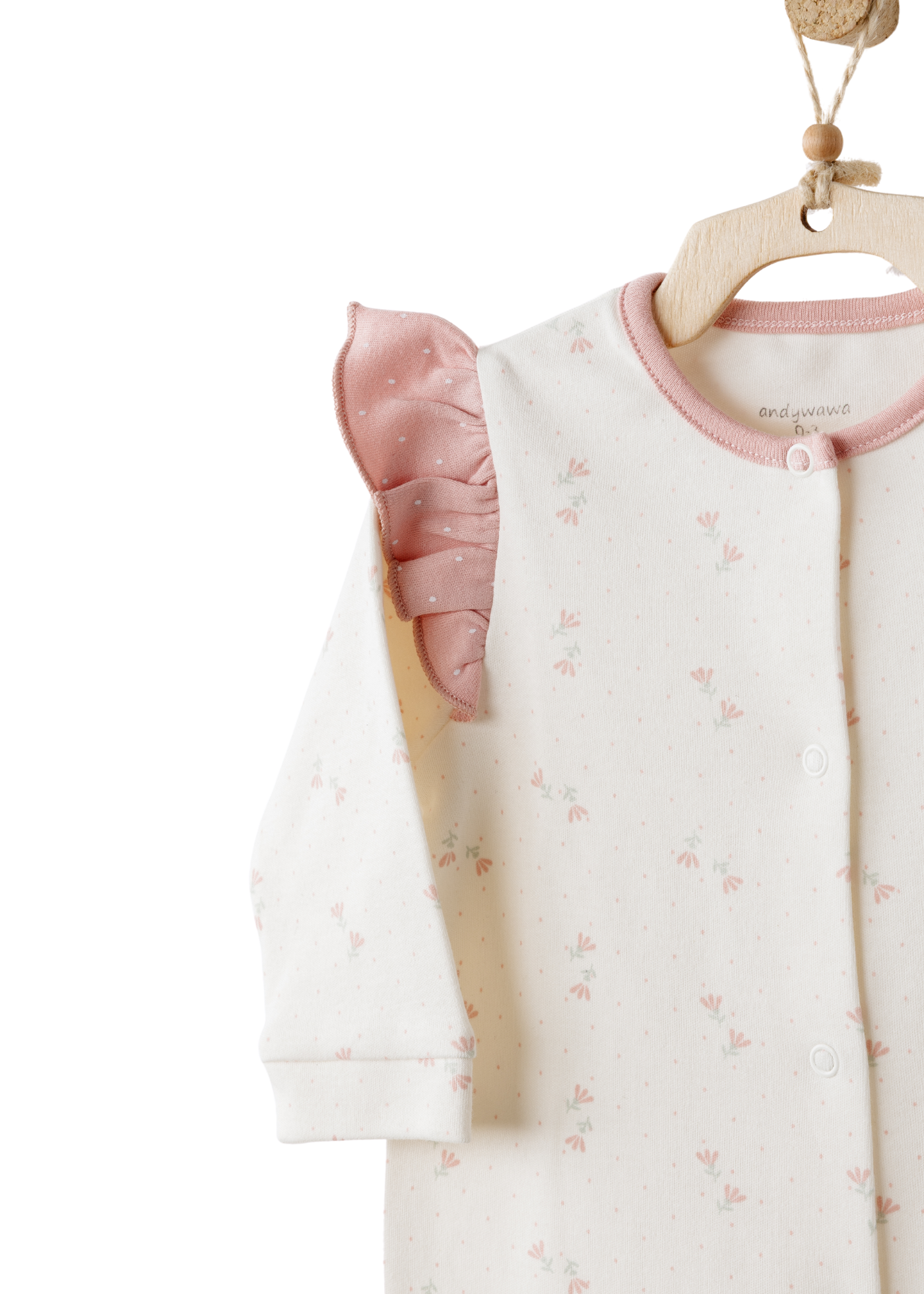 Set 10 Piese Maternitate Crem cu Roz cu Flori AC26081 Andywawa