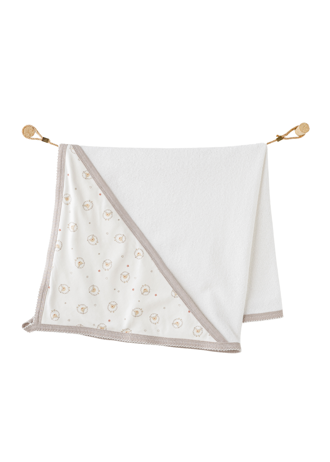 Set 10 Piese Maternitate Crem cu Imprimeu Oite AC25561 Andywawa