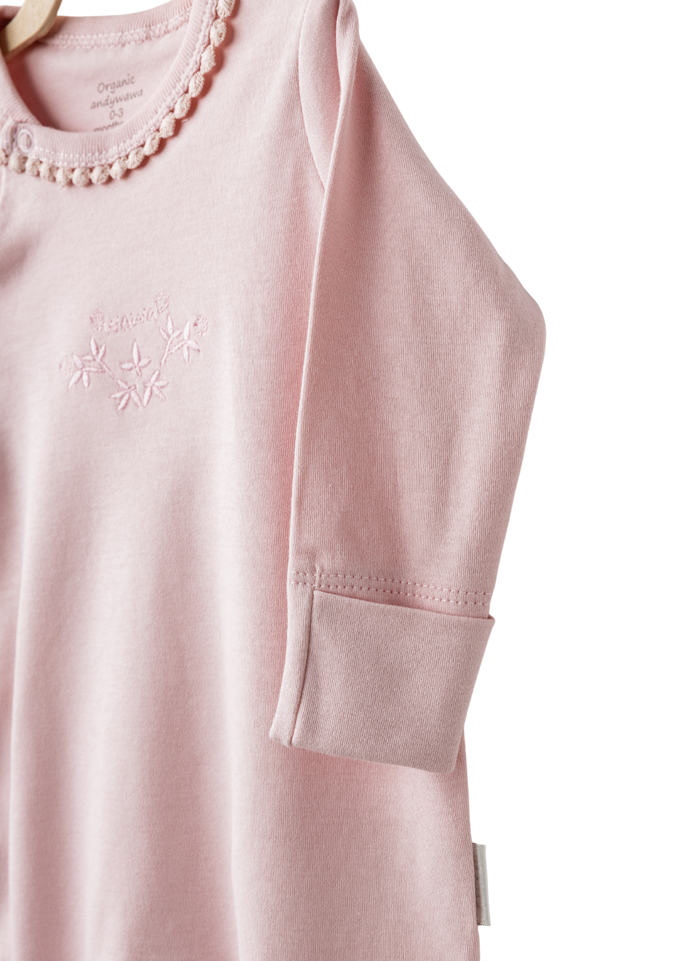 Set 10 Piese Maternitate Crem cu Roz Imprimeu Baloane AC25551 Andywawa