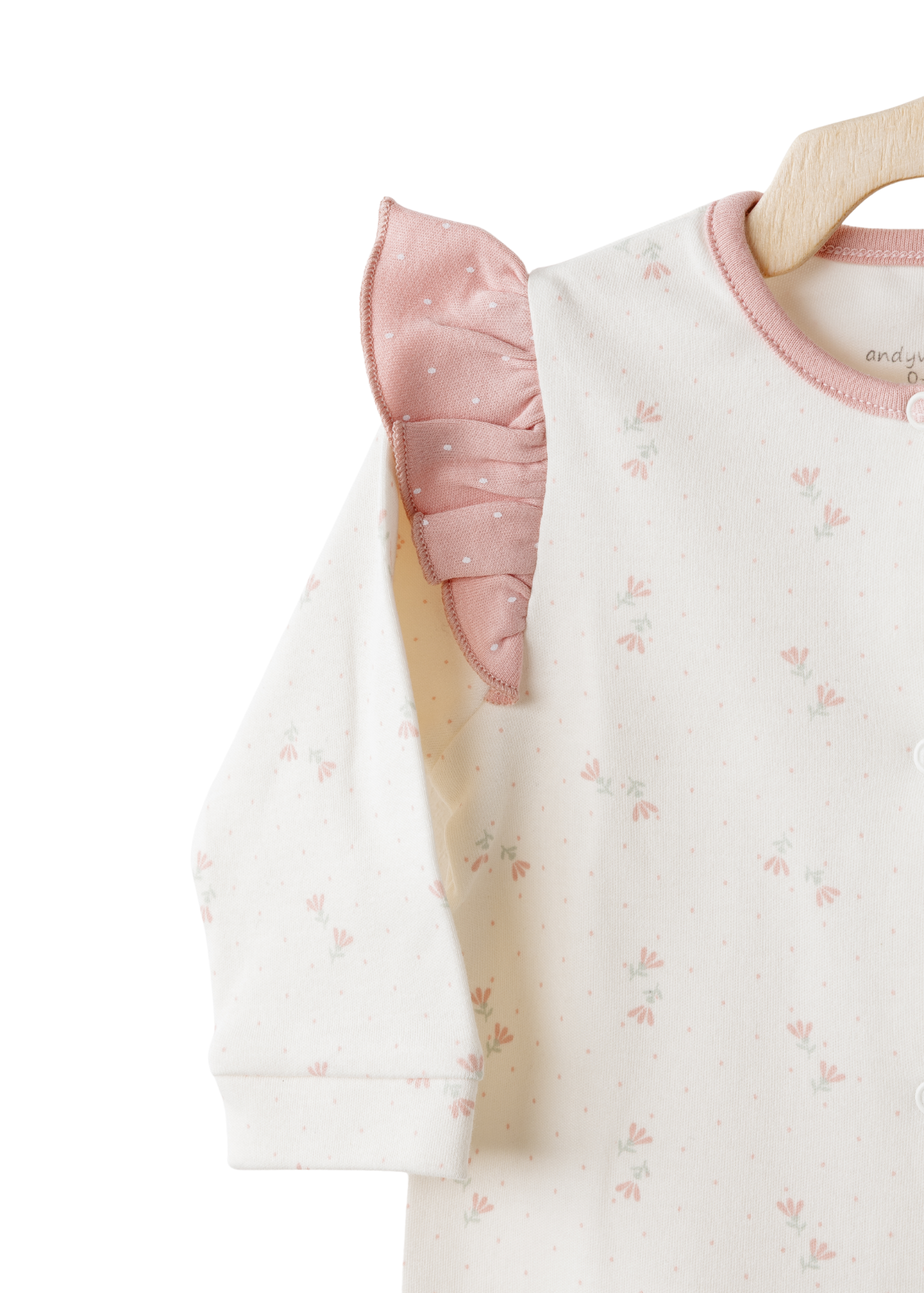 Set 10 Piese Maternitate Crem cu Roz cu Flori AC26081 Andywawa