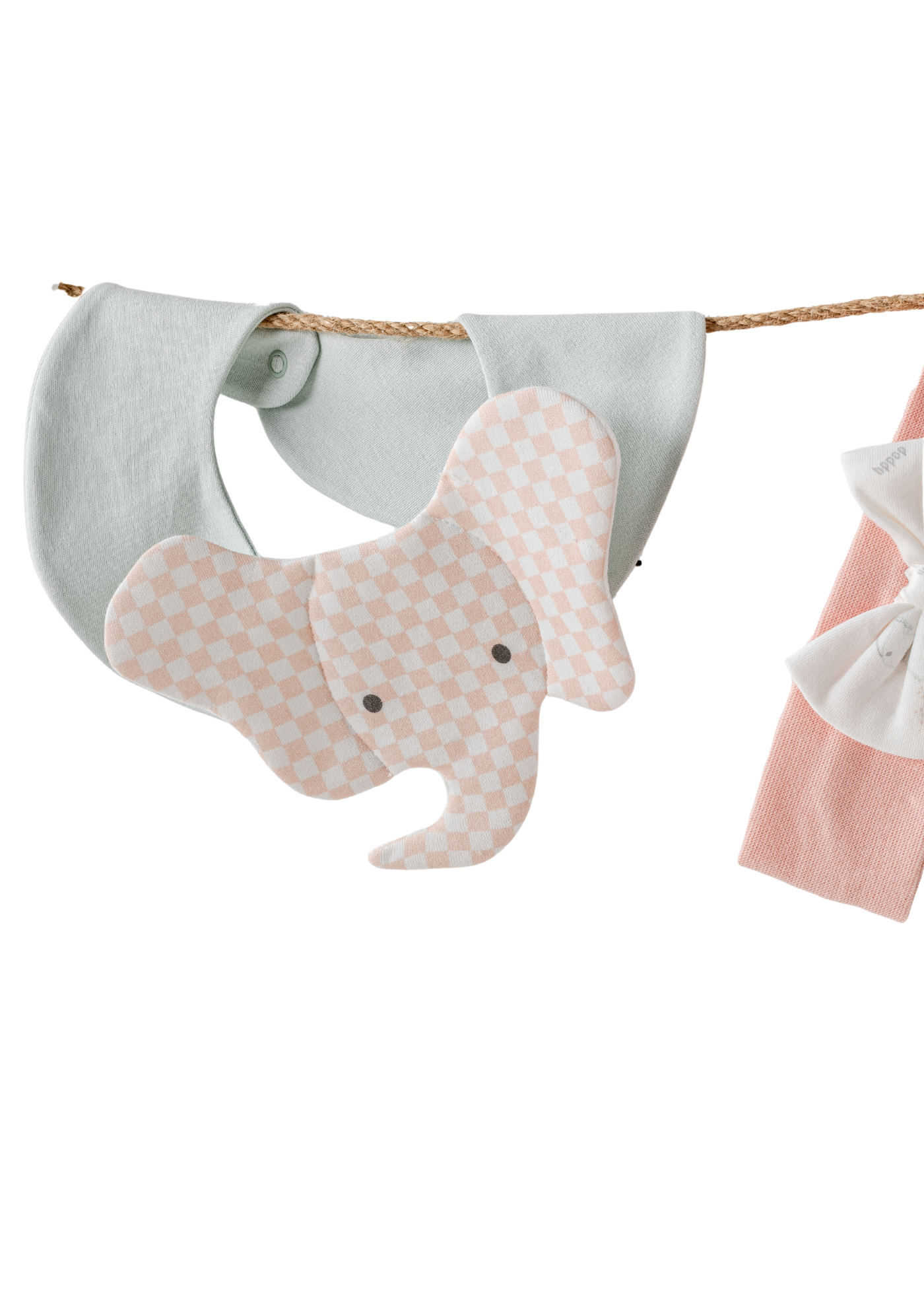 Set 10 piese Maternitate Crem cu Roz cu Elefant AC25501 Andywawa