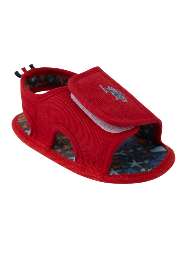 Sandale Rosii cu Inchidere Velcro 1300 Us Polo Assn - Camera Bebelusului