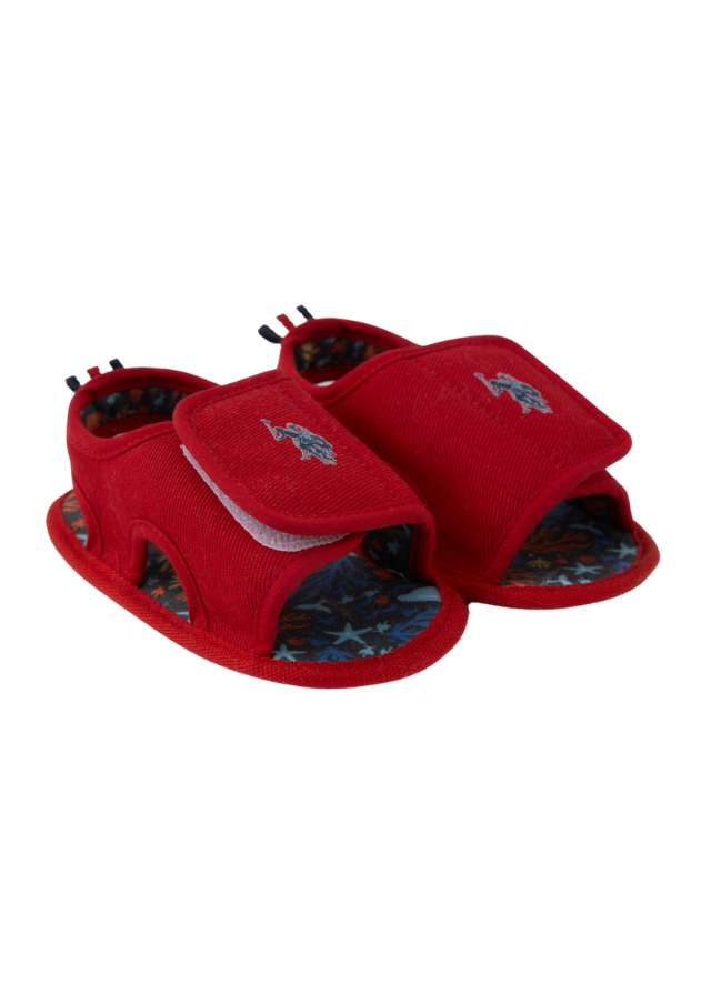 Sandale Rosii cu Inchidere Velcro 1300 Us Polo Assn - Camera Bebelusului