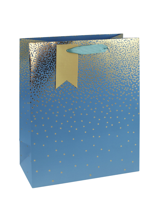 Punga Cadou Bleumarin cu Argintiu Ombre XL 30861 Ginza
