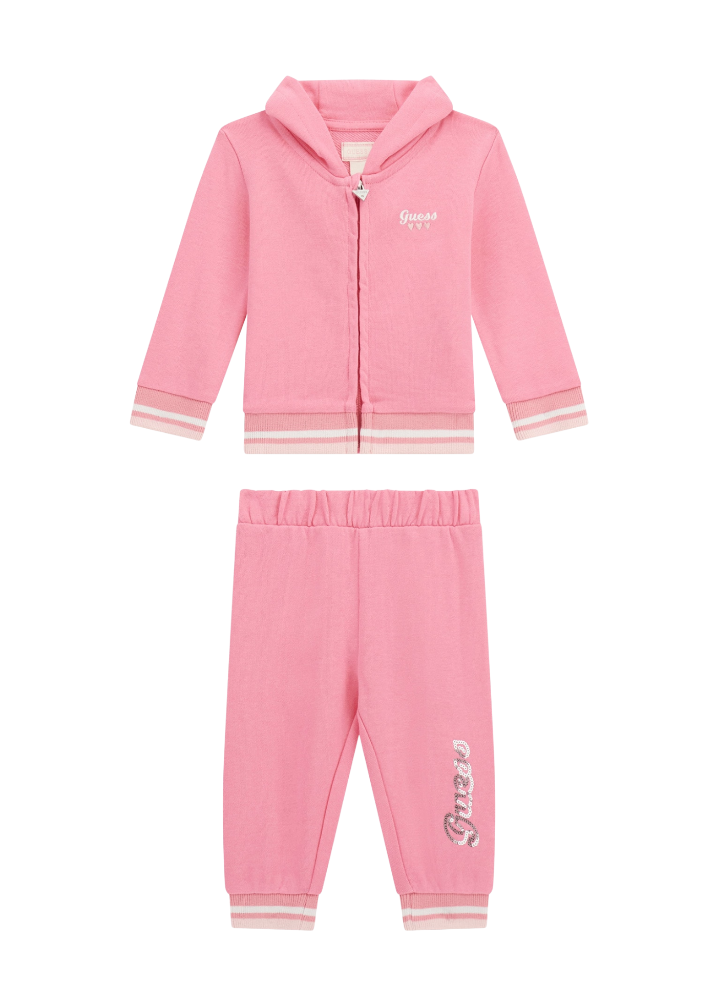 Trening 2 Piese Hanorac si Pantaloni Lungi Frez cu Logo Paiet A5YG00 KA6R4 G6N3 Guess