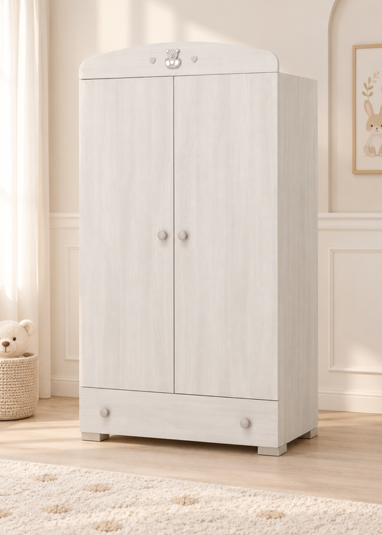 Dulap pentru Bebelusi Bleached Gri – Charly | Erbesi