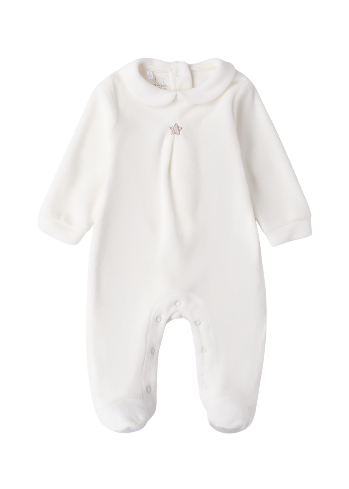 Salopeta Crem Velur Lunga cu Stea 3.F671/00 Minibanda